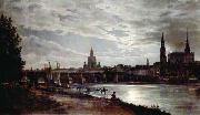 Johan Christian Dahl Johan Christian Clausen Dahl Blick auf Dresden bei Vollmondschein china oil painting artist